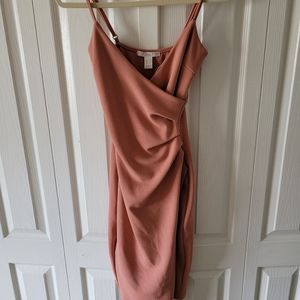 Pink body con dress